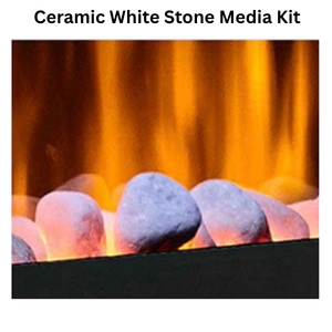 Allusion recessed linear electric fireplace