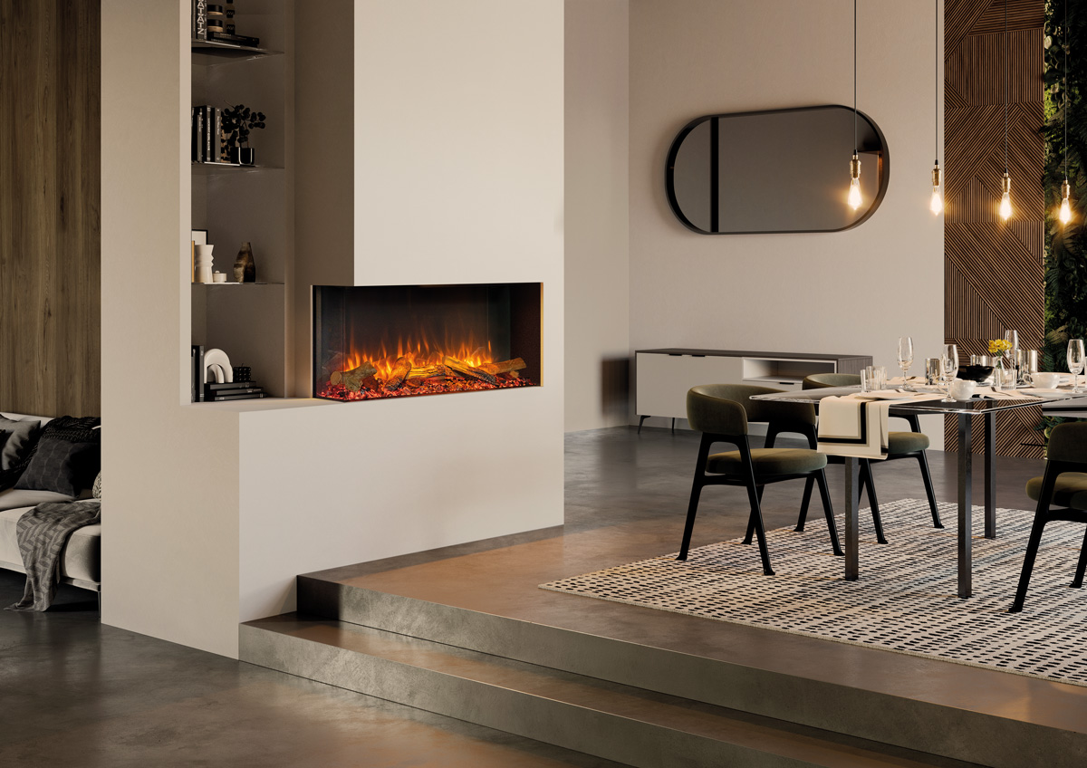 Skope 43″ Built-in 3 Sided Fireplace