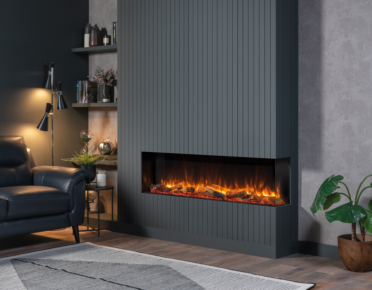 Skope 59″ Built-in 3 Sided Fireplace